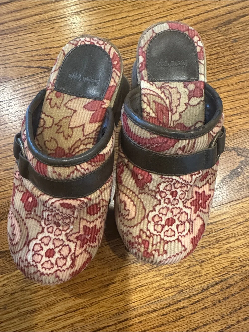 Old Nay Children's 11 Vintage Floral Platform Clog Mules